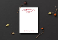 Christmas Leaves Holiday Notepad