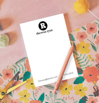 Monogram Circle Notepad
