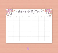 Morning Blooms Monthly Plan