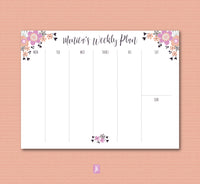 Morning Blooms Weekly Plan