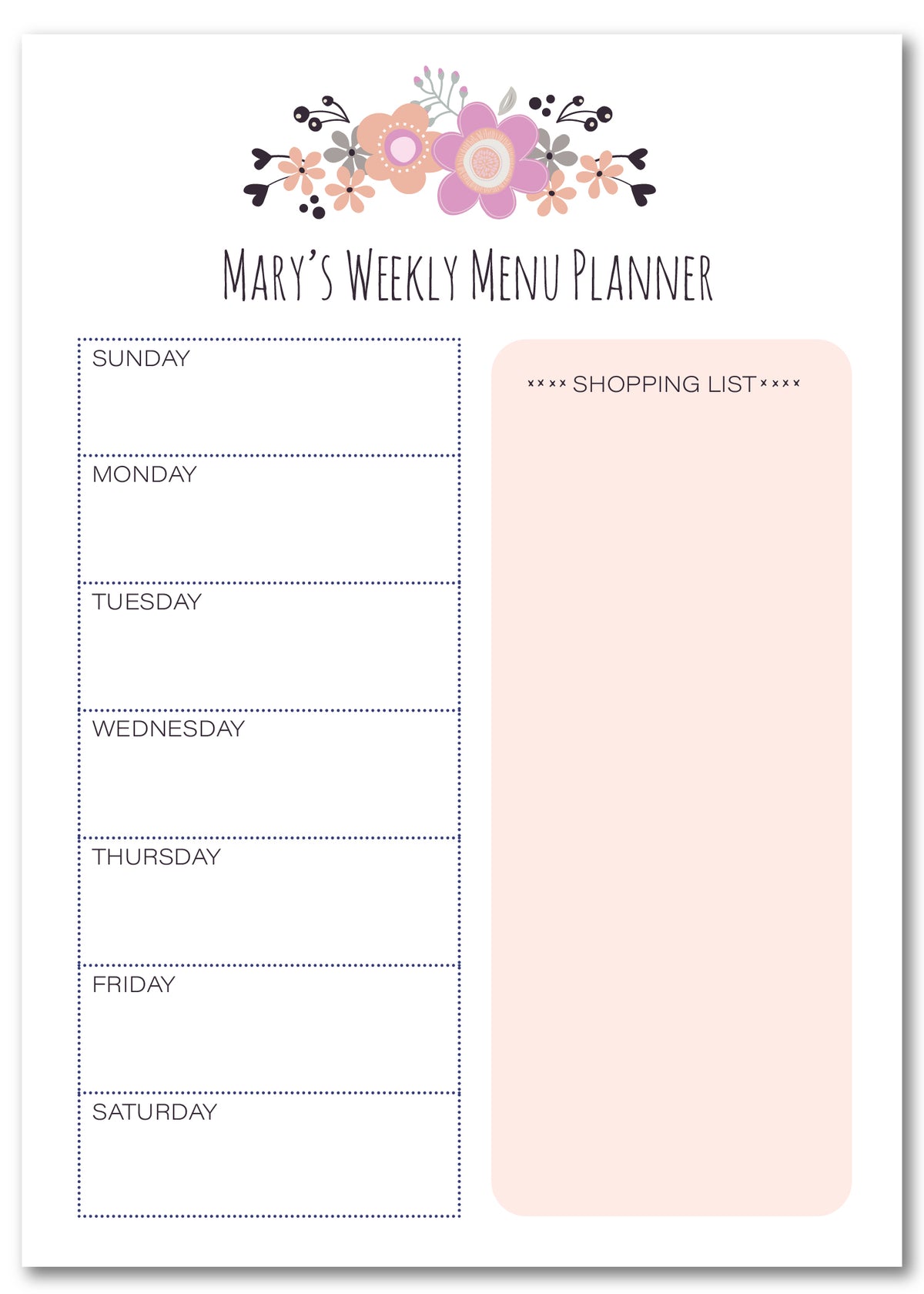 Morning Blooms Planner Note Pad