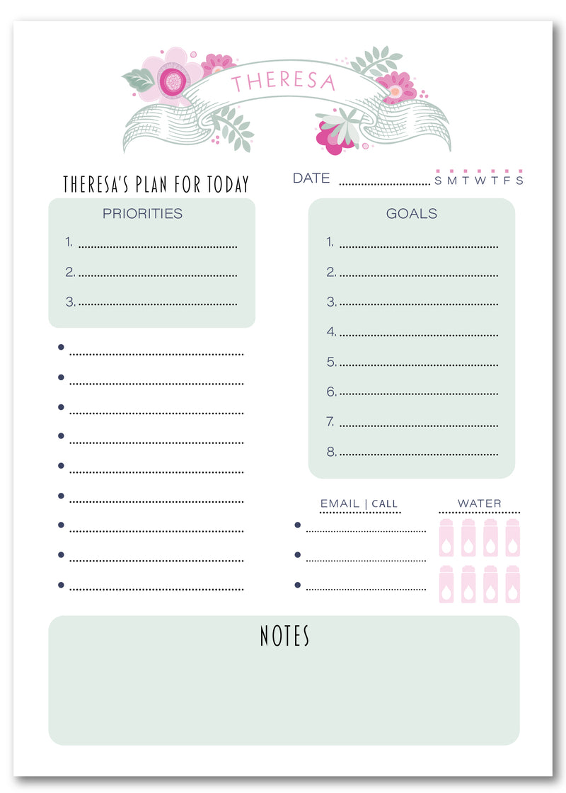 Mulberry Bay Planner Note Pad