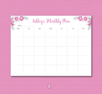 Mulberry Bay Monthly Plan Note Pad