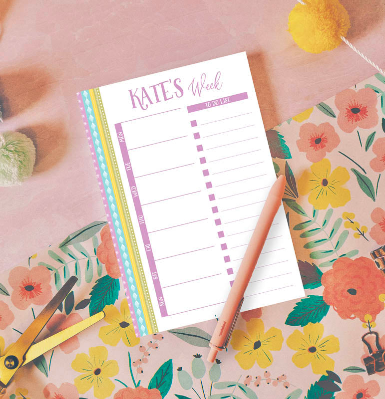 Multi Stripe Note Pad