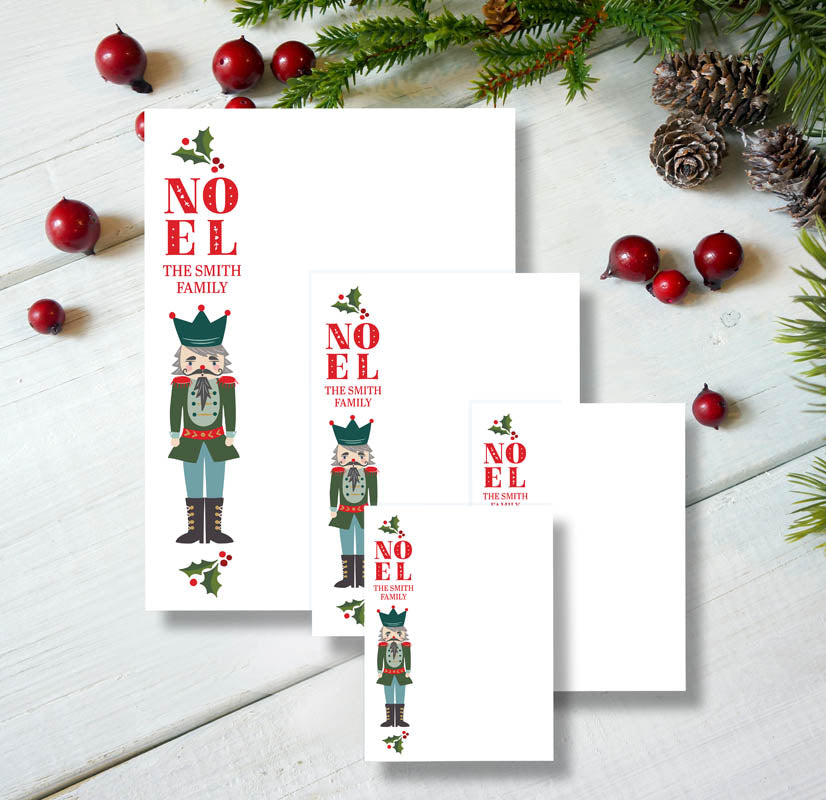 NOEL Nutcracker Notepad Set