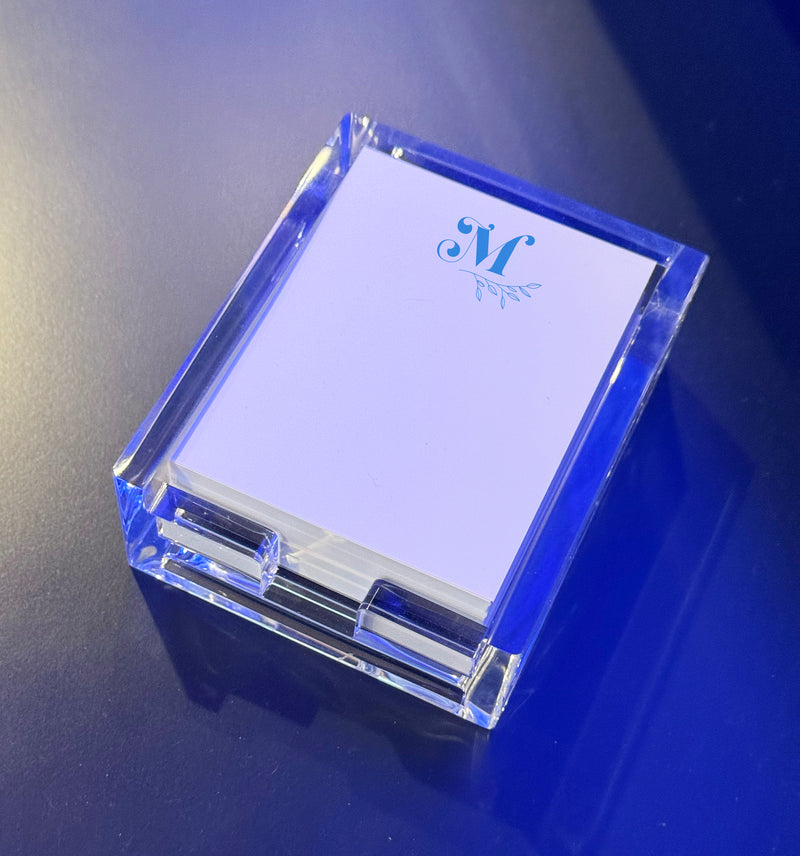 Personalized Acrylic Notepad Holder