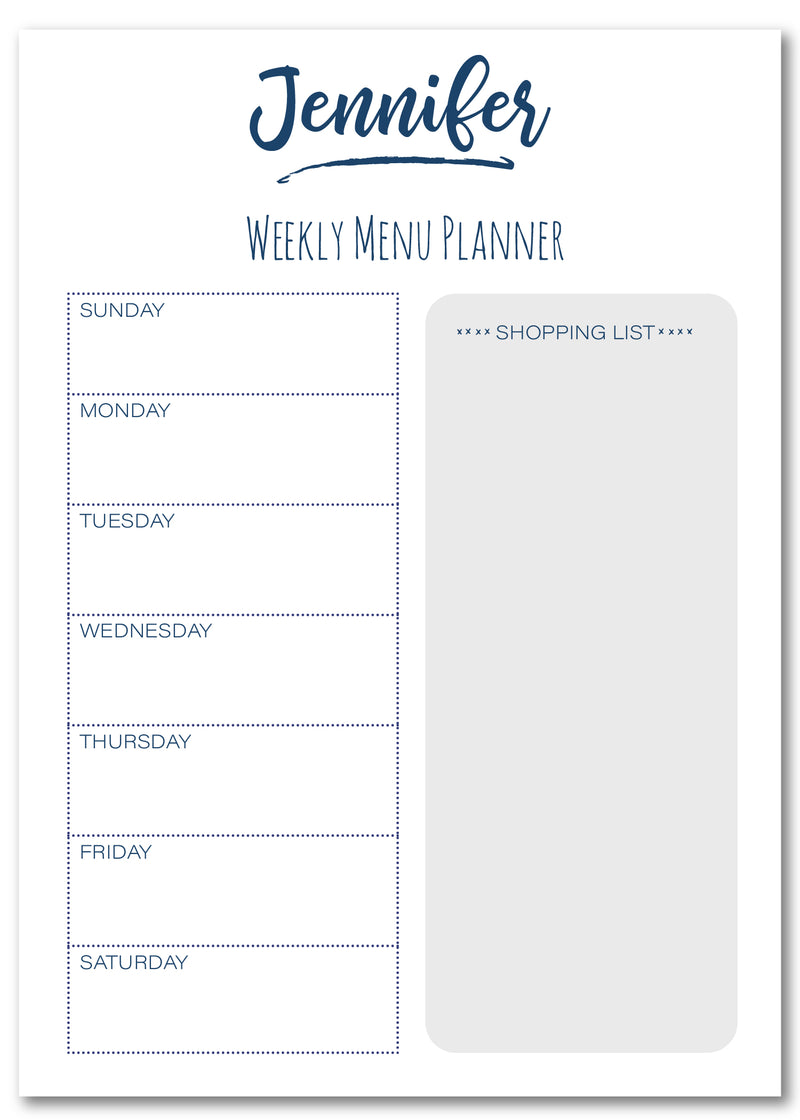 Name Swash Planner Note Pad