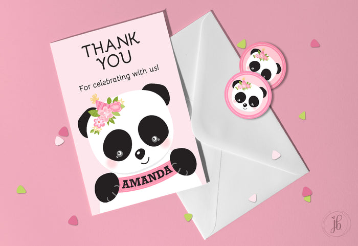 Cute Panda Note Card