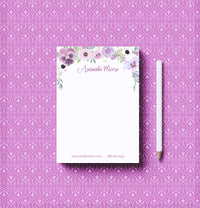Pansy Garden Notepad Writing Paper
