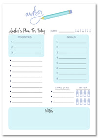 Pencil Name Planner Note Pad