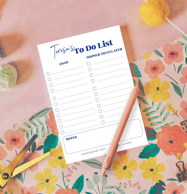 To Do List Notepad