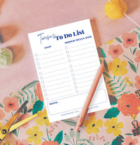 To Do List Notepad