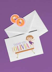 Gymnast Note Card