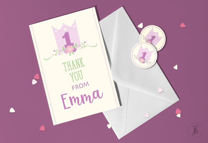 Princess Crown Note Card