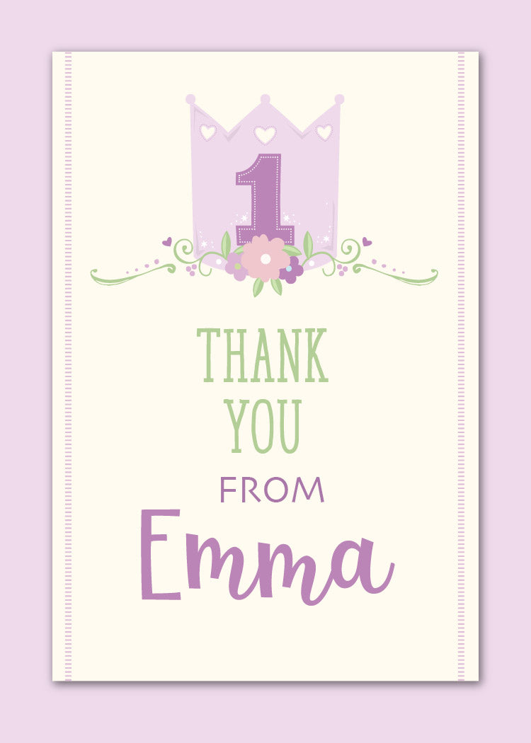 Princess Crown Note Card