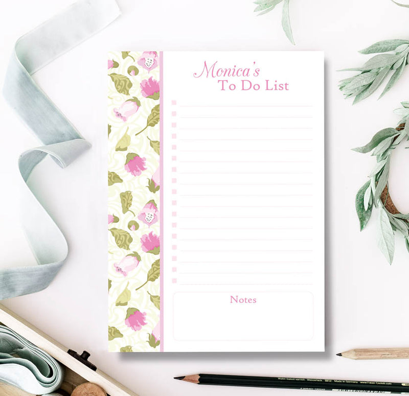 Pink Foxglove Note Pad