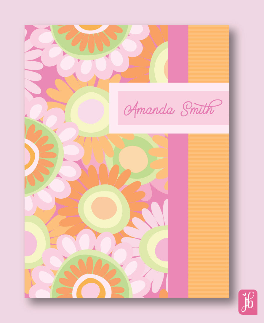 Pink Posies Note Card