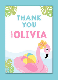 Pink Flamingo Note Card