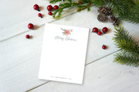 Poinsettia Bouquet Notepad