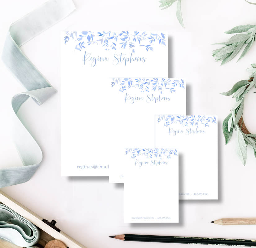 Porcelain Blue Note Pad Set