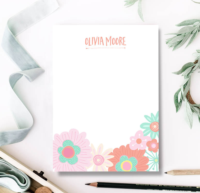 Posie Garden Note Pad