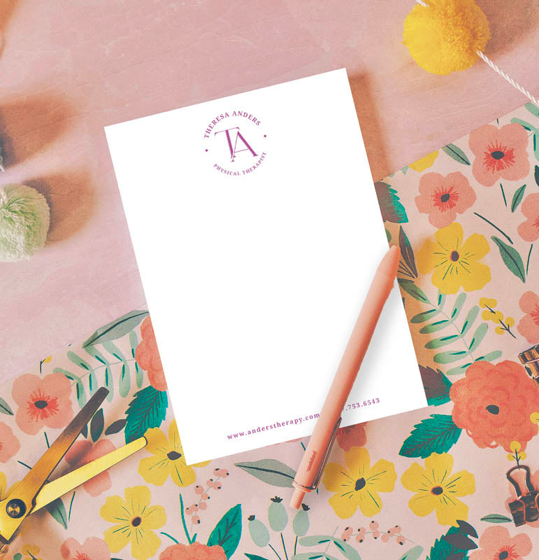 Professional Monogram Note Pad