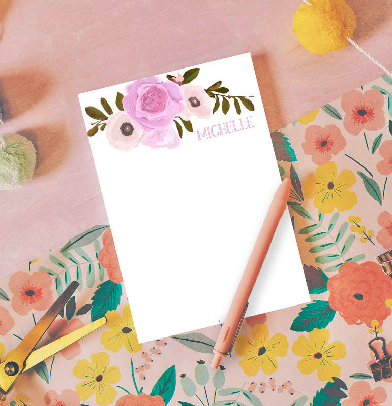 Rose Bouquet Note Pad