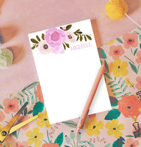Rose Bouquet Note Pad