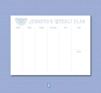 Seaside Bloom Weekly Plan Note Pad