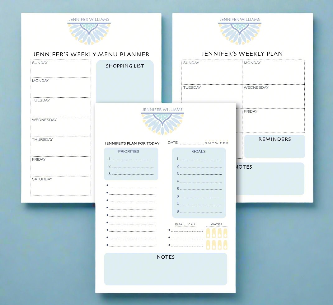 Seaside Bloom Planner Note Pad