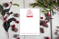 Snowglobe Holiday Notepad