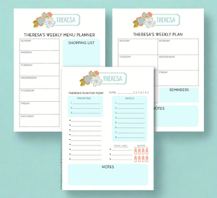 Summer Posies Planner Note Pad