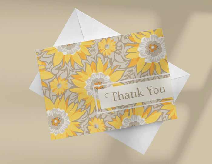 Sunflower Fields Note Card