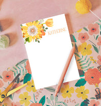 Sunflower Bouquet Note Pad