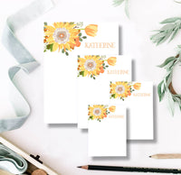 Sunflower Bouquet Note Pad Set