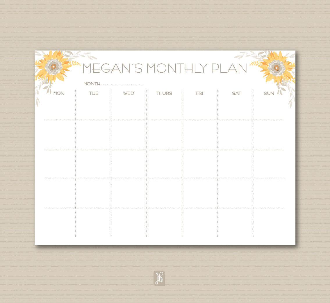 Sunflowers Weekly Plan Note Pad