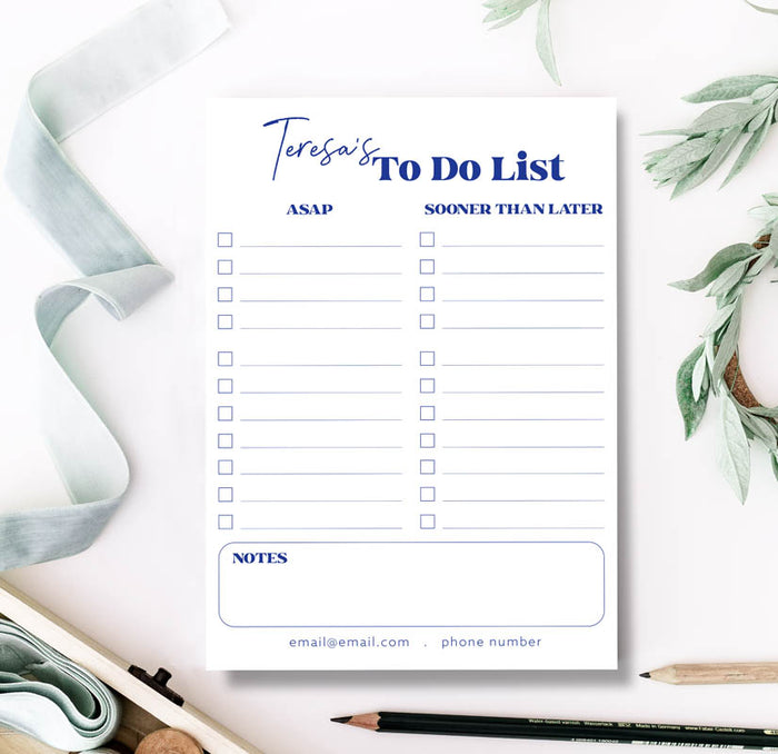 To Do List Notepad