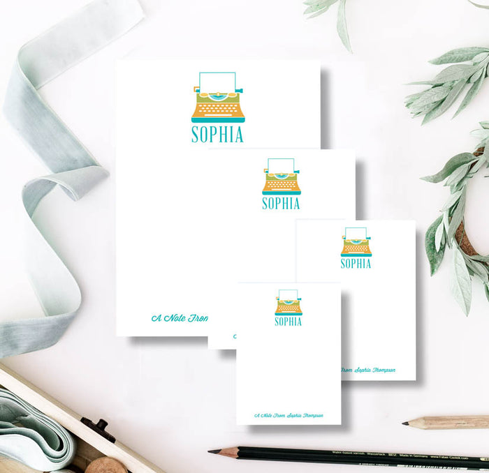 Typewriter Personalized Notepad