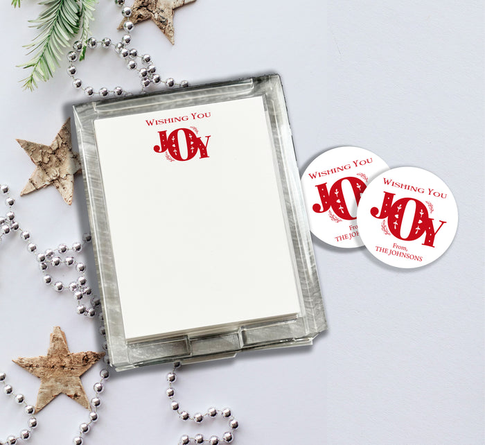 Wishing JOY Acrylic Notepad Holder