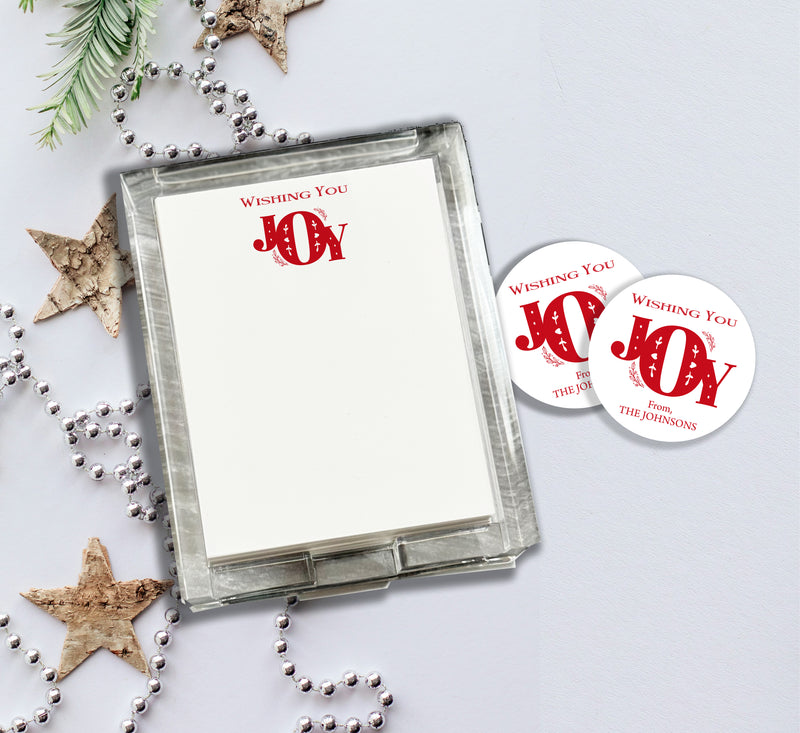 Wishing JOY Acrylic Notepad Holder