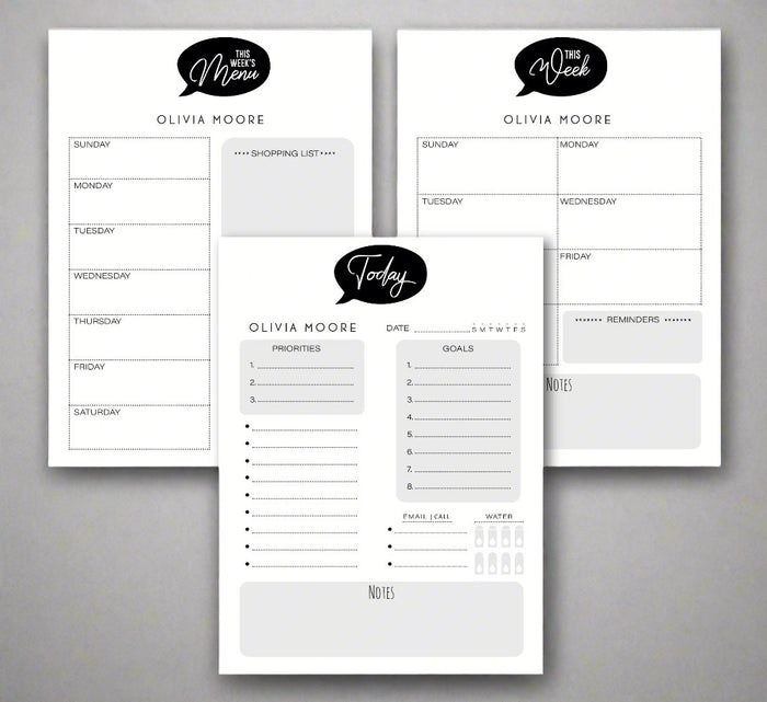 Word Bubble Planner Note Pad