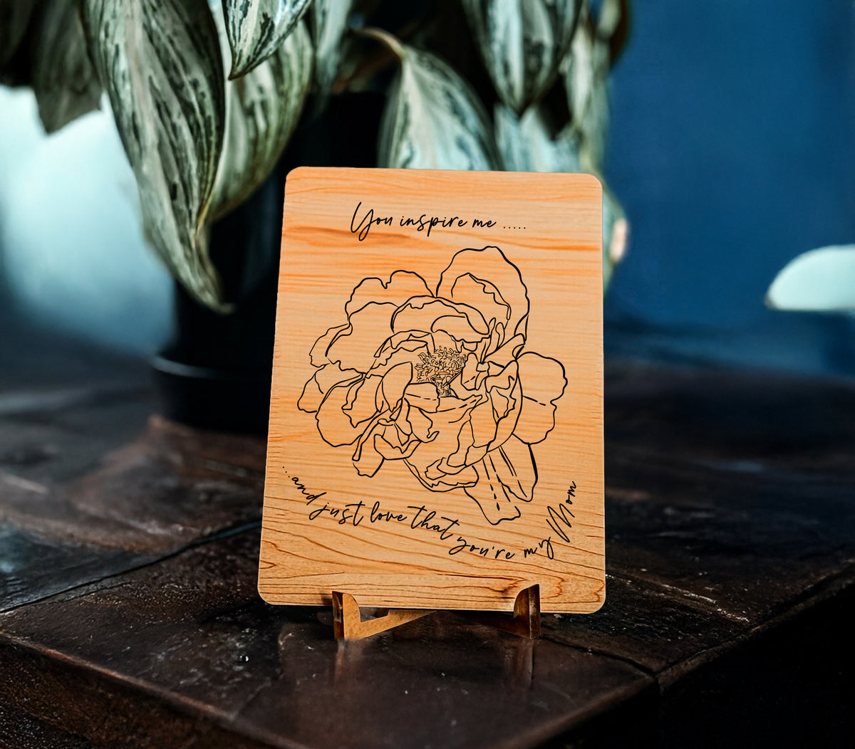 You Inspire Me Laser Greeting Card