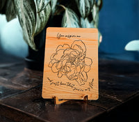 You Inspire Me Laser Greeting Card